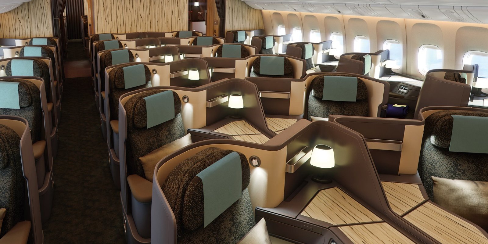 チャイナエアライン 777-300ER プレミアムビジネスクラス（2）