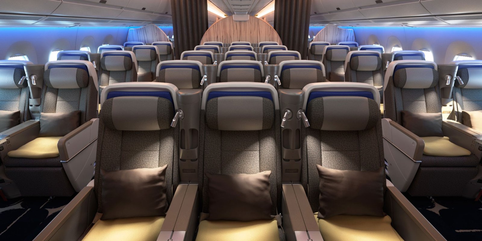 チャイナエアライン A350-900 プレミアムエコノミークラス（1）