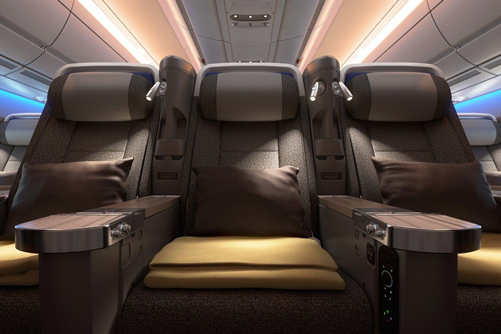 チャイナエアライン A350-900 プレミアムエコノミークラス（3）