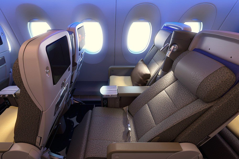チャイナエアライン A350-900 プレミアムエコノミークラス（4）