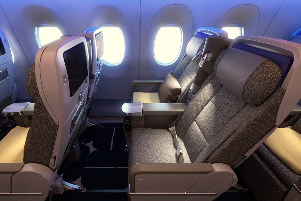 チャイナエアライン A350-900 プレミアムエコノミークラス（5）