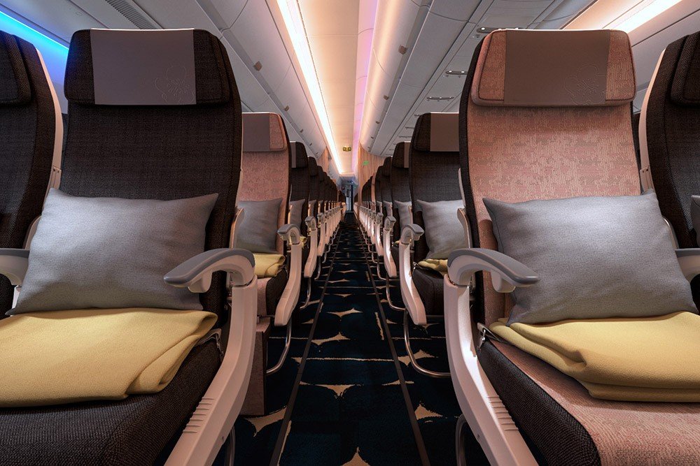 チャイナエアライン A350-900 エコノミークラス（2）