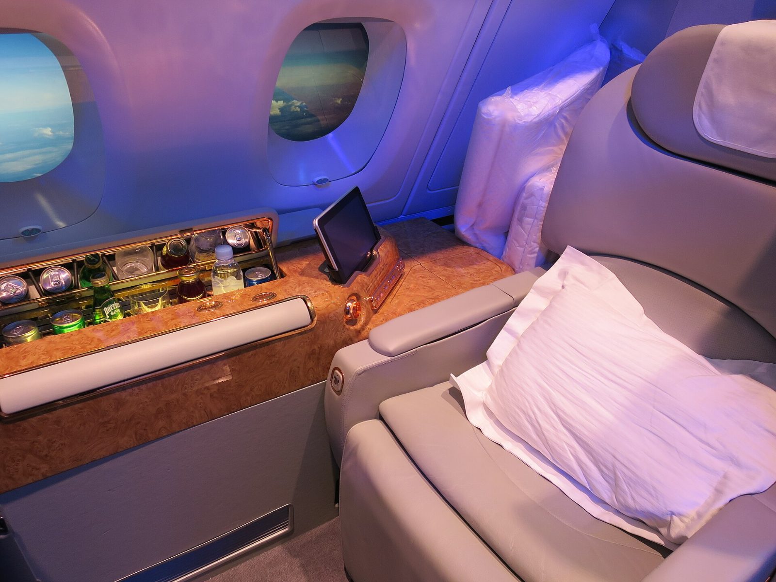 エミレーツ航空 A380 ファーストクラス（2）
