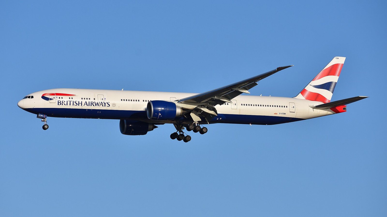 ブリティッシュ・エアウェイズの機体の外観