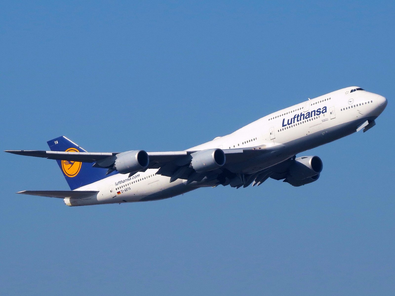 この機種（ルフトハンザの747-8）の外観