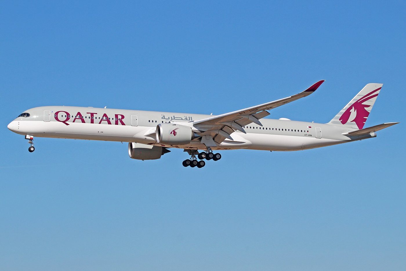 カタール航空の機体の外観