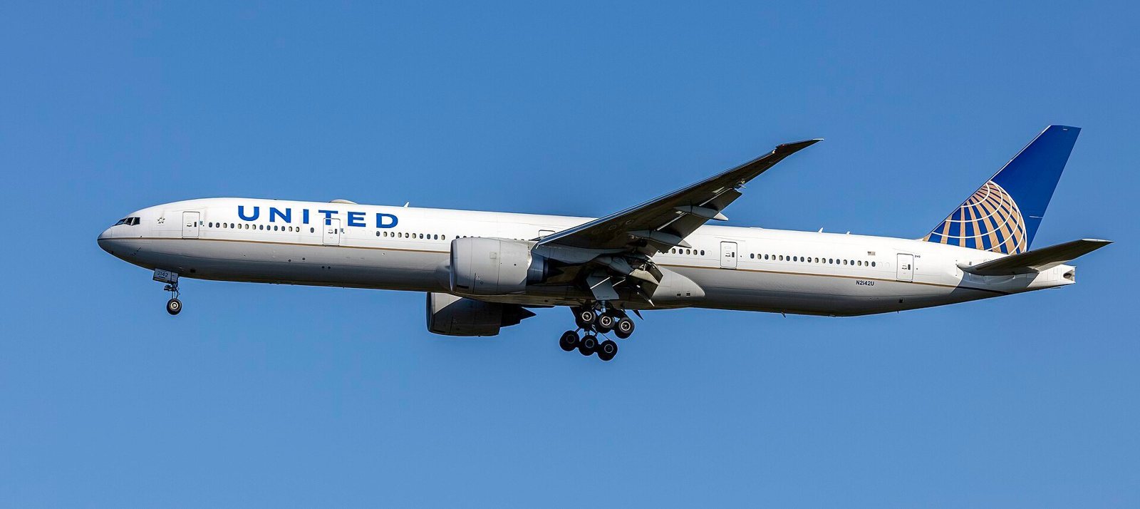 ユナイテッド航空の機体の外観