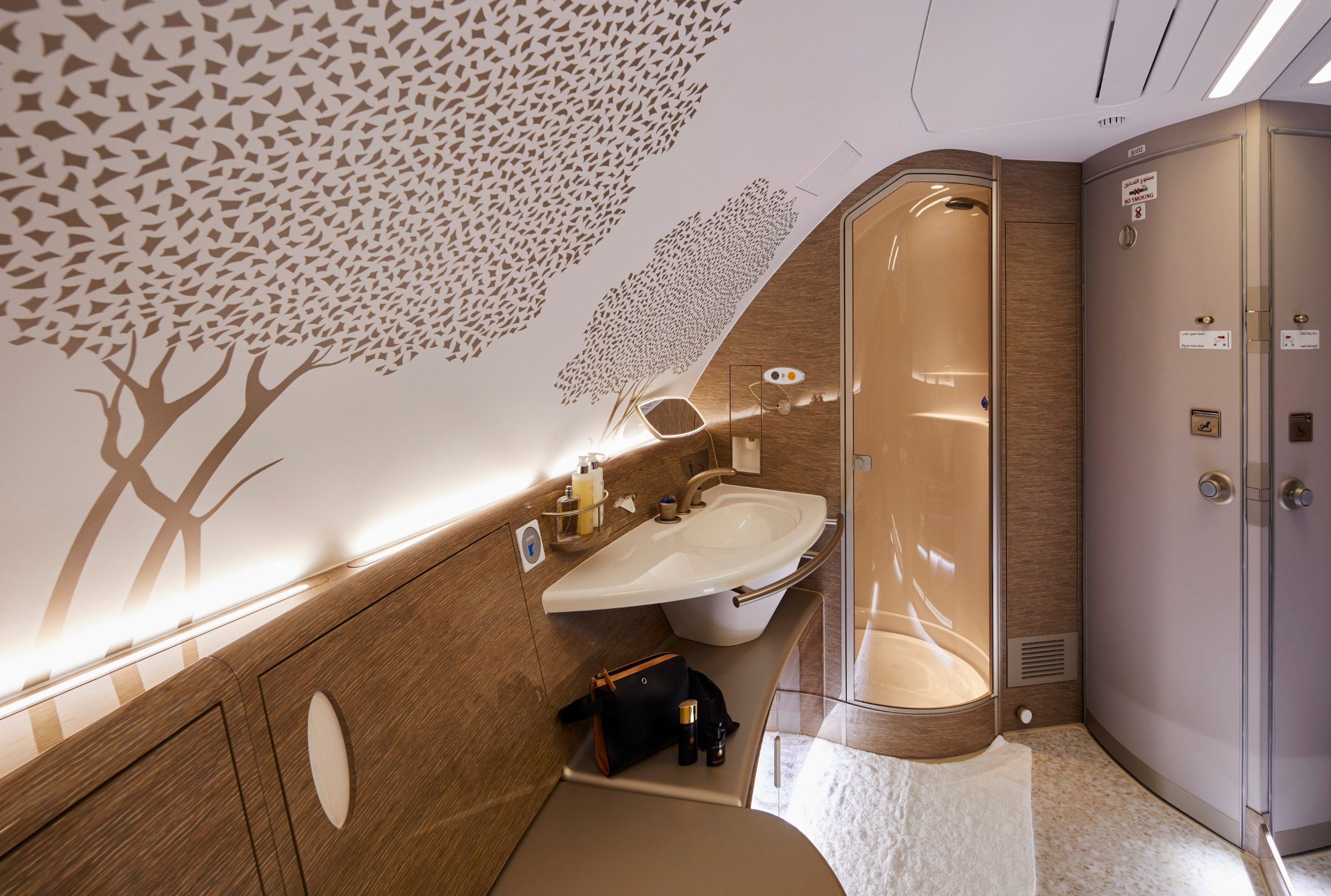 エミレーツ航空A380のシャワースパ