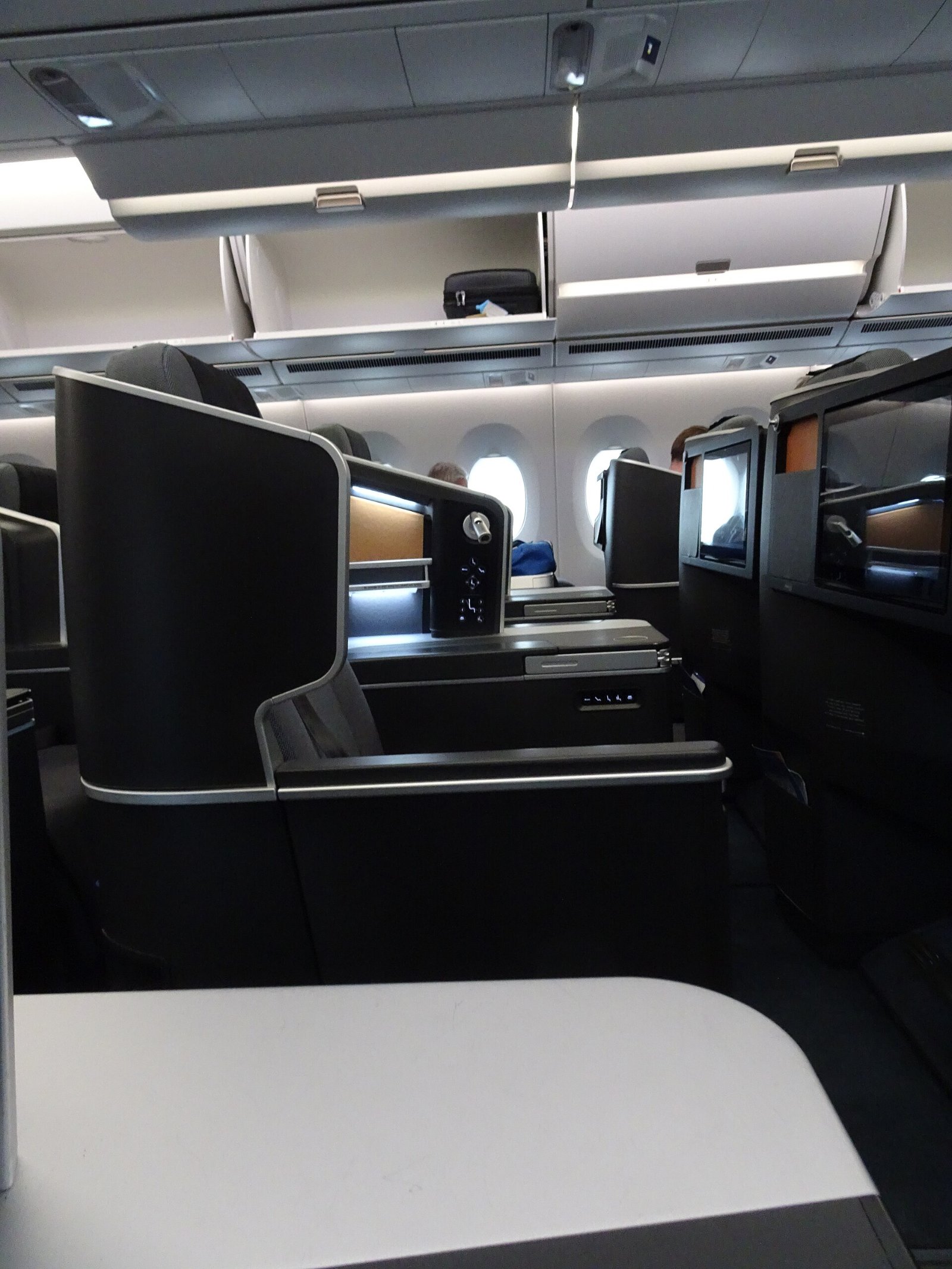 もとの持ち主、スカンジナビア航空のA350のビジネスクラス（B-18919は同じ座席のまま）